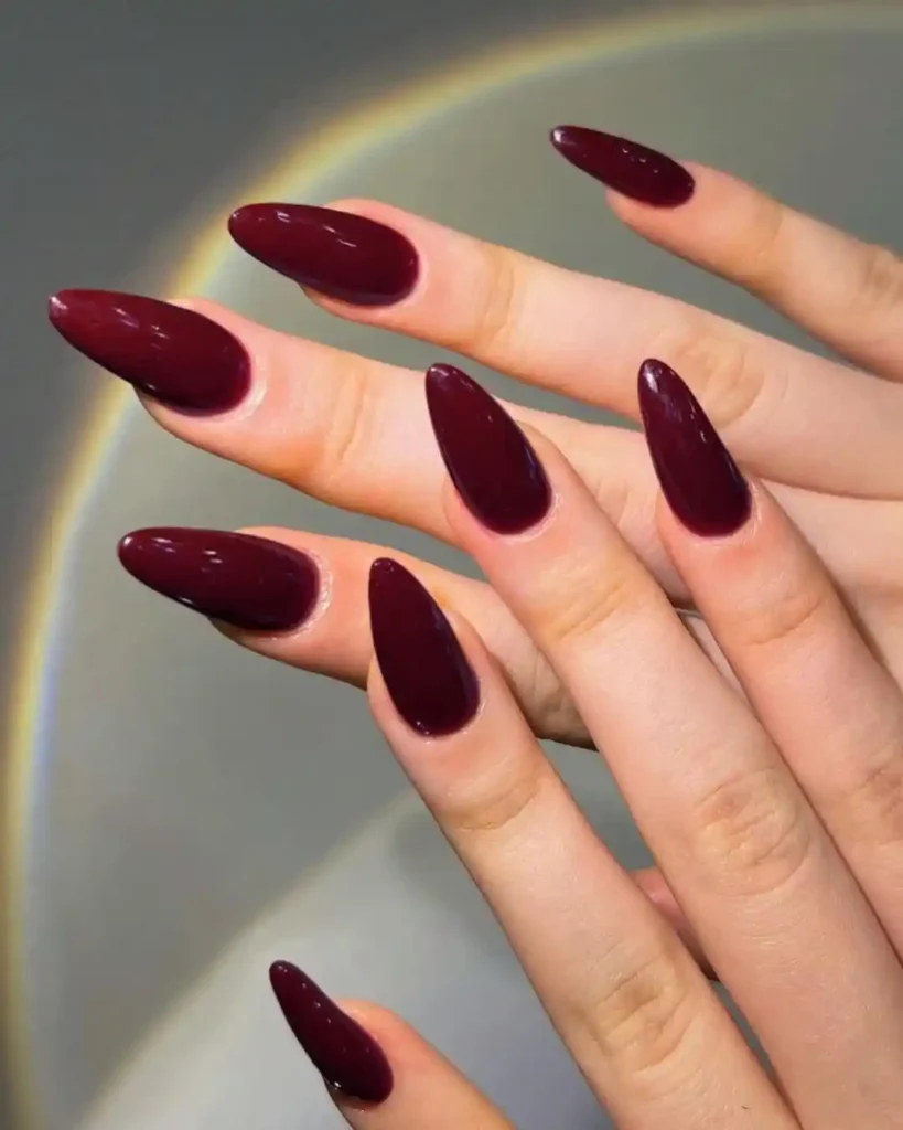 Burgundy Nail Color