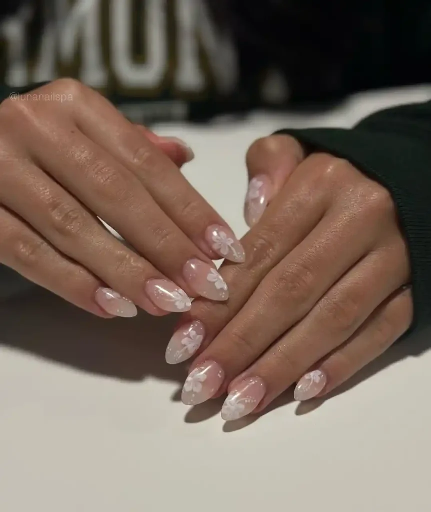 Hibiscus Flower Nails