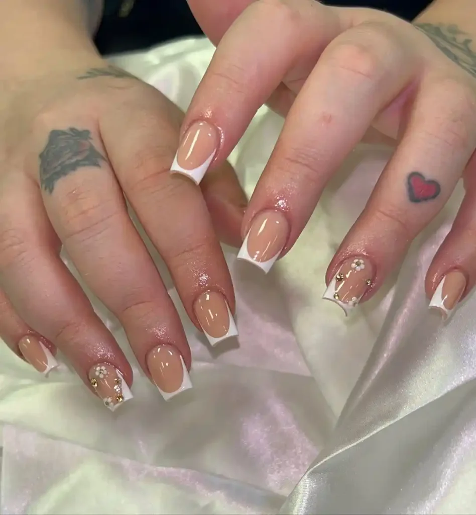 Short Square French Tips