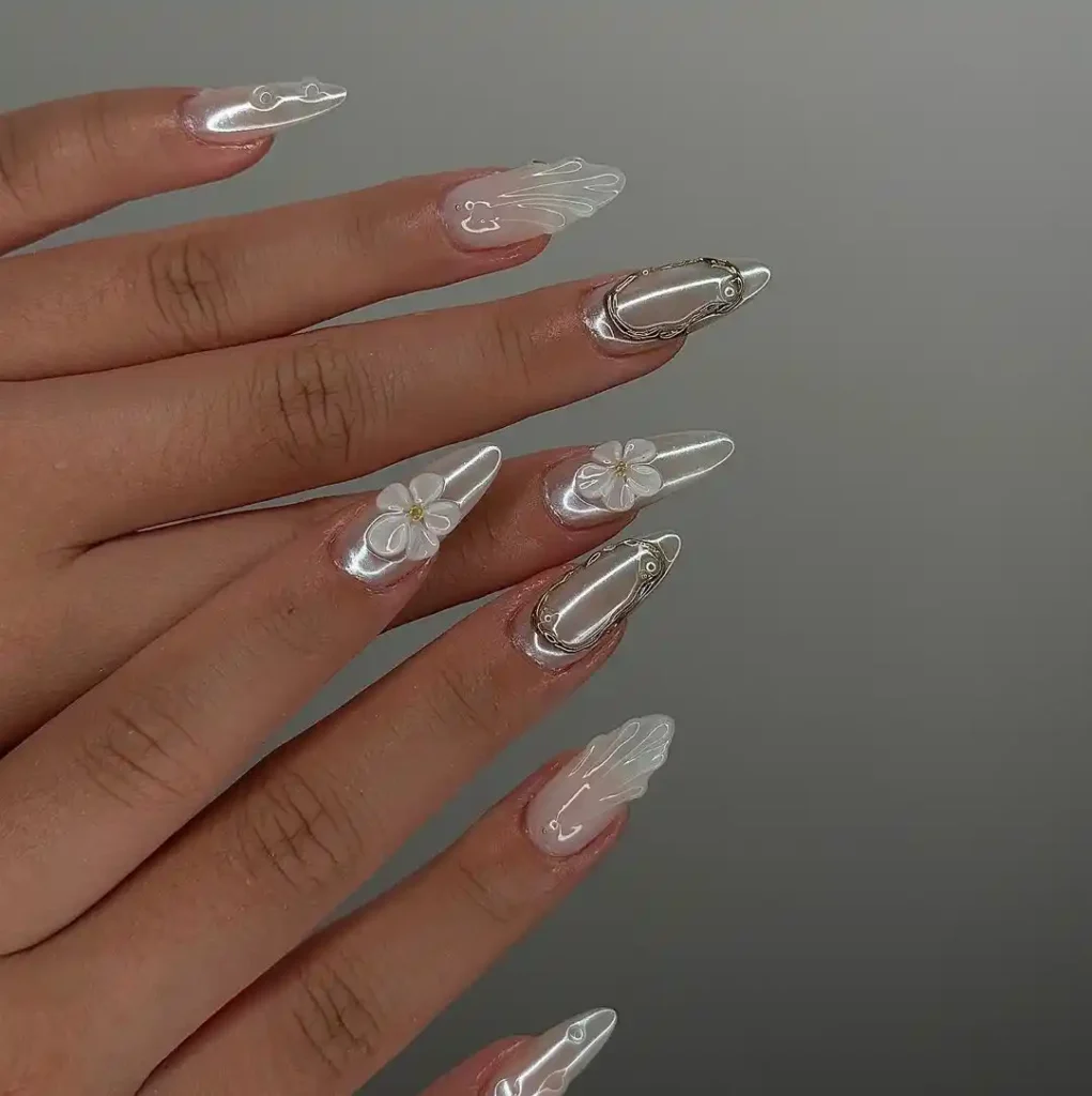 Acrylic Nail Shapes Long Almond Nails