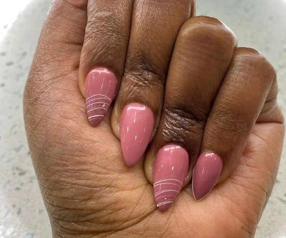 Acrylic Pink Nails