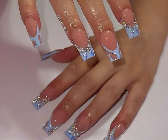 Classy French Acrylic Nails