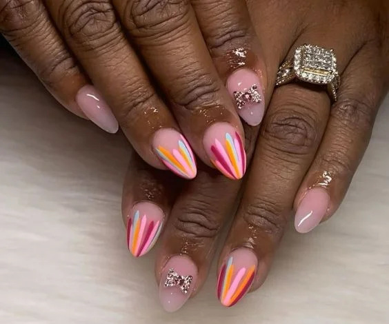 Colors Pop Acrylic Nails