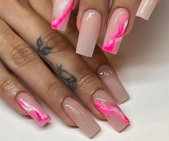 Cupid Pink Nails 