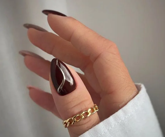 Foil Nude Nails