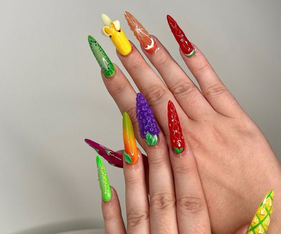 Fruity Almond Nail Set