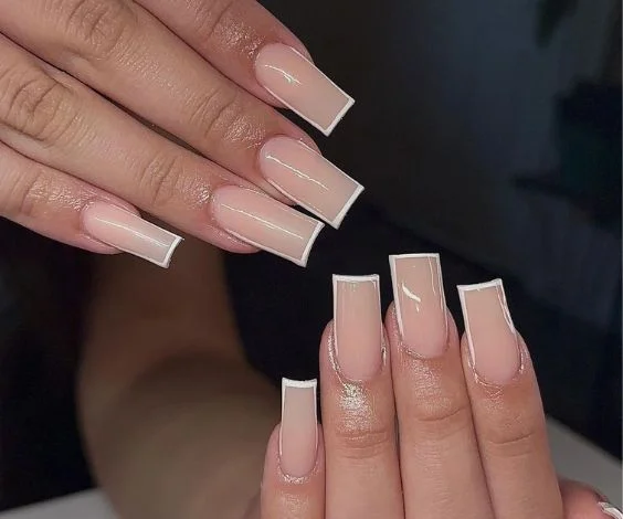  Long Square Acrylic Nails