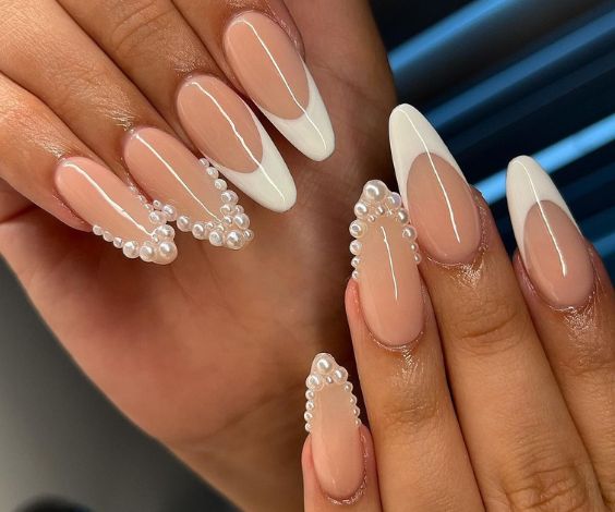 Pearl Almond nail Shape