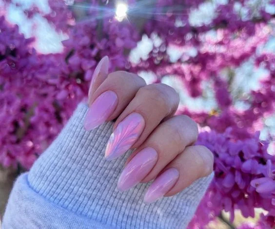 Pink Chrome Nails