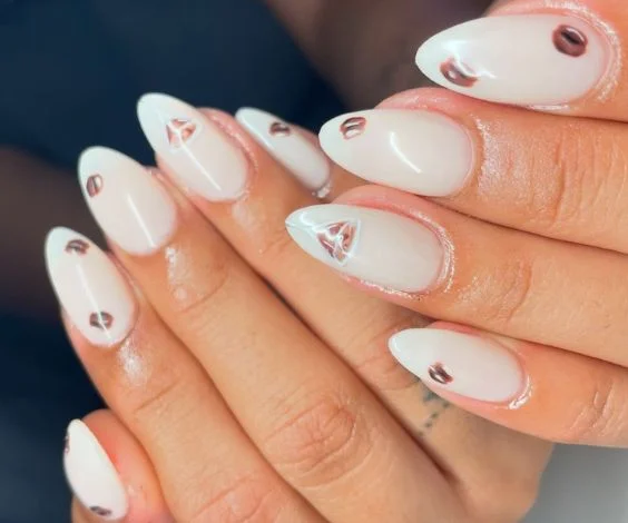 Short Almond Martini Nails