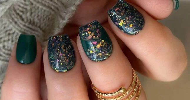 Jungle Sunset Fall Dip Nail Ideas