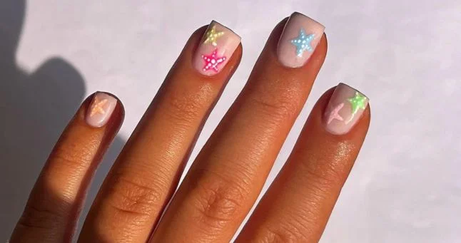 Summer Starfish Nails Ideas