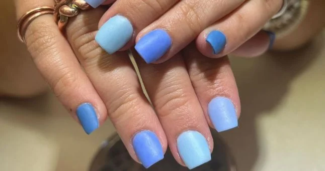 Matte Blue Nail Ideas