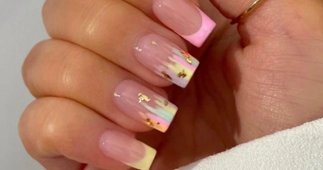 Pastel Pop Dip Nail Ideas