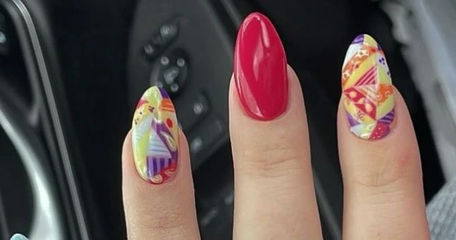 Quilted Nails Fall Dip Nail Ideas