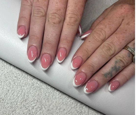 White French Acrylic Nails